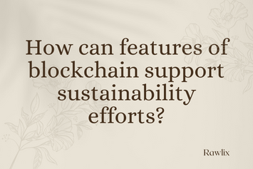 How can features of blockchain support sustainability efforts?